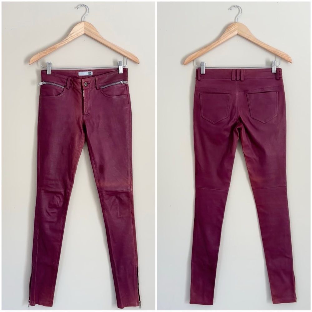 Anine Bing Genuine Leather Pants